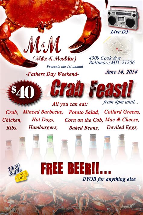 Crab Feast Flyer Template